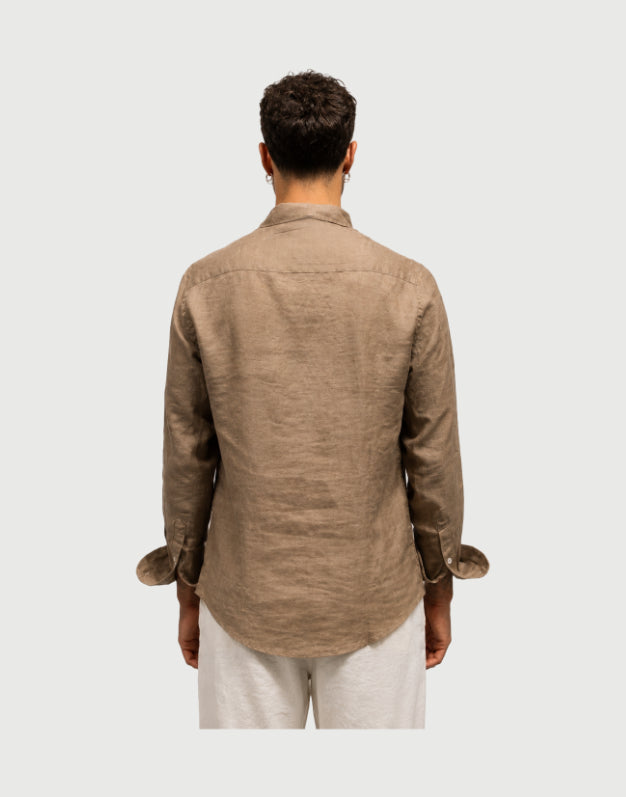 Seinse - Camicia Lino - col. Fango-2