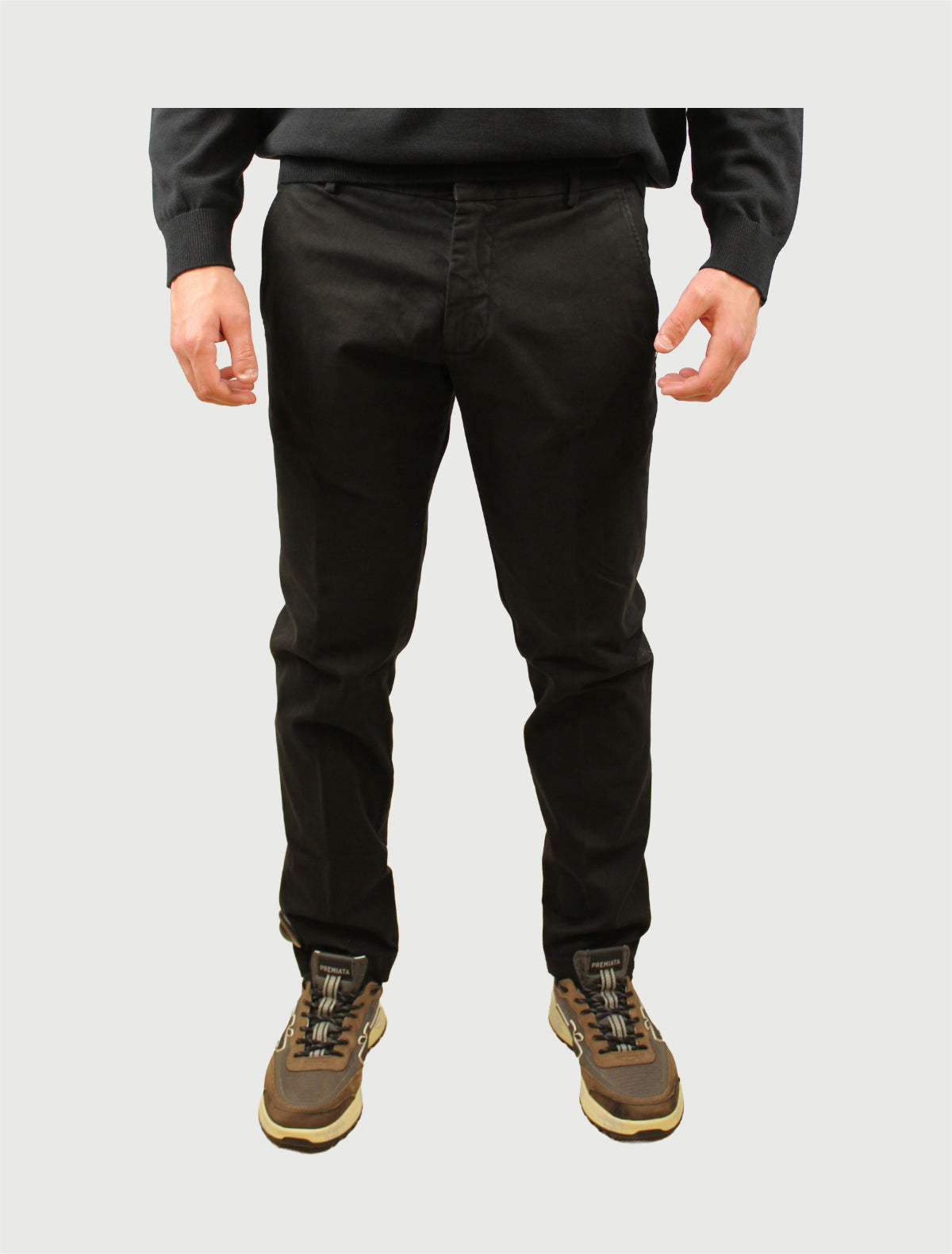 ENTRE AMIS - PANTALONE AMERICA SLIM CORTO-6