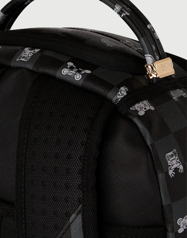 Sprayground Zaino Gray Peeking Character Check-5