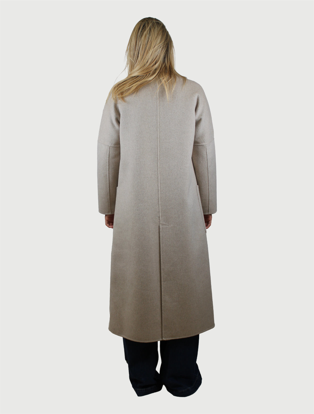 VICOLO - CAPPOTTO OUTDOOR DOPPIOPETTO TORTORA MELANGE-2