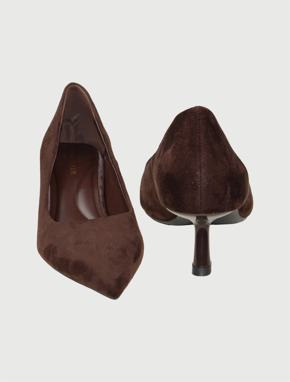 UMA PARKER - Décolleté 654 kitten heels Eco Suede Nero/Testa di Moro-3
