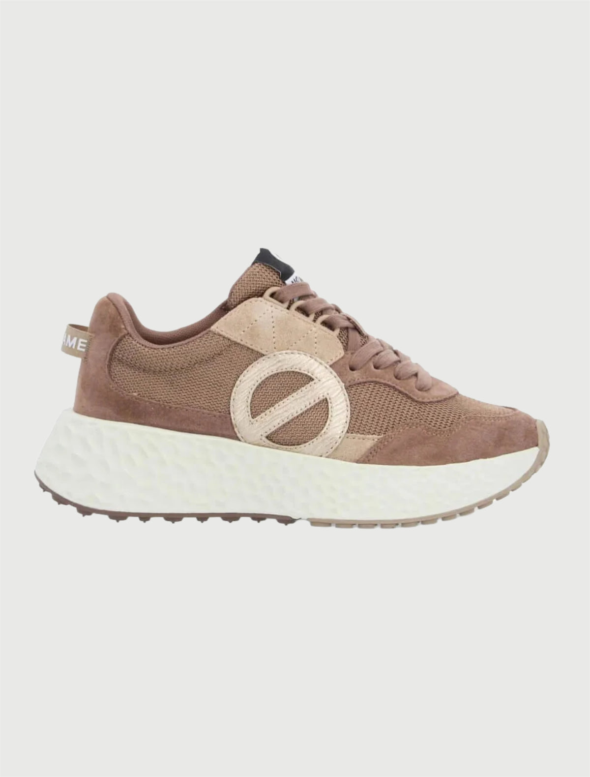 NO NAME -Sneakers Carter Jogger Choco/Beige/Gold-2