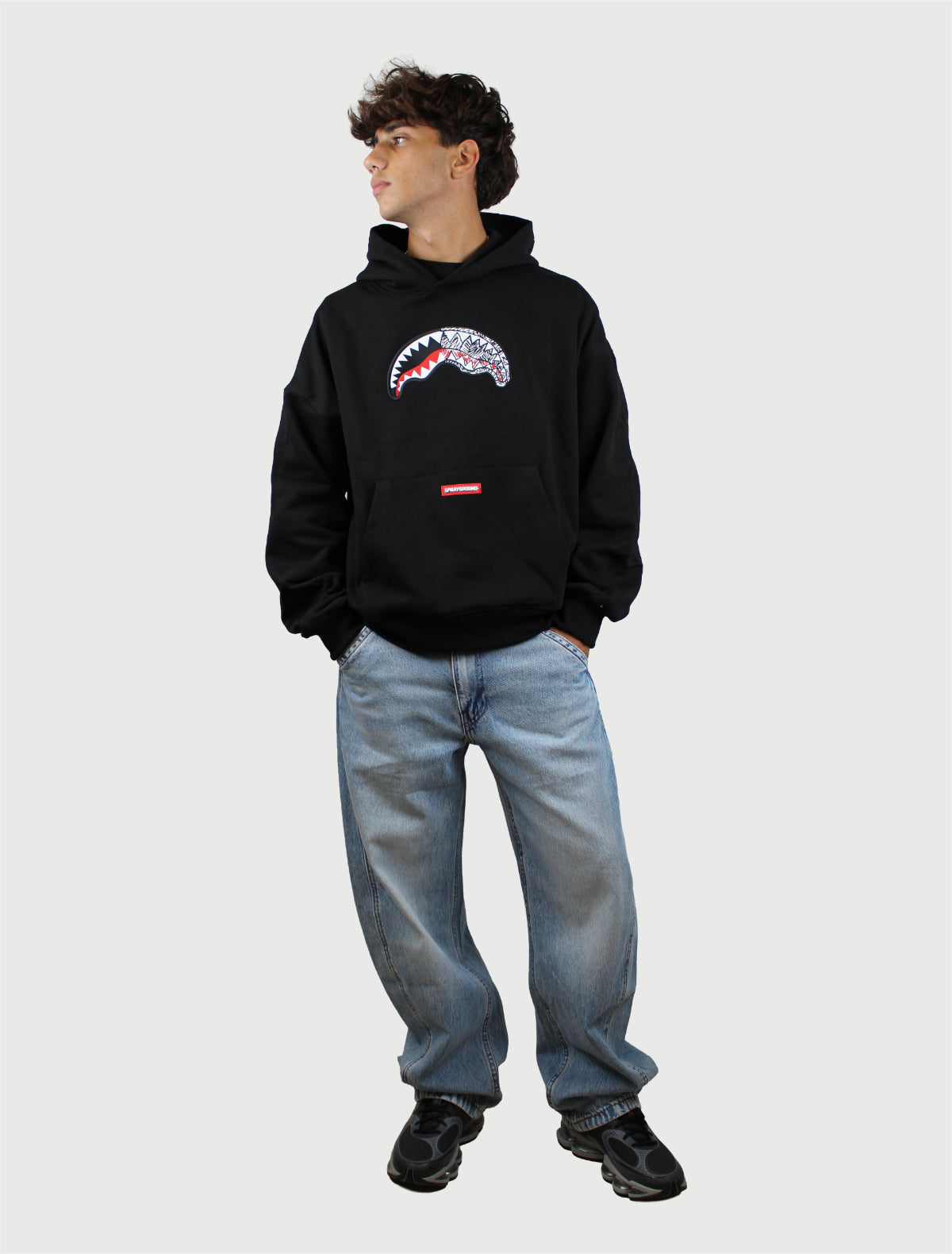 SPRAYGROUND - SKETCH SHARK SMOOTH PERFECT HOODIE-2