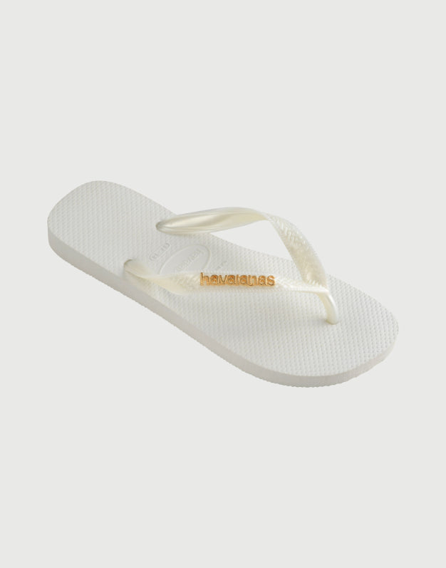Havaianas Logo Metallic White-2