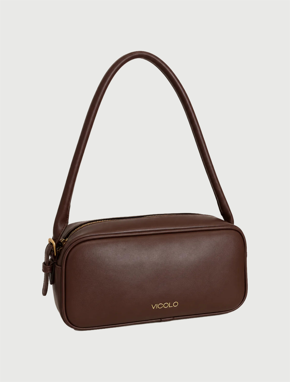 VICOLO - BORSA TRUNK NERO E MOKA-2