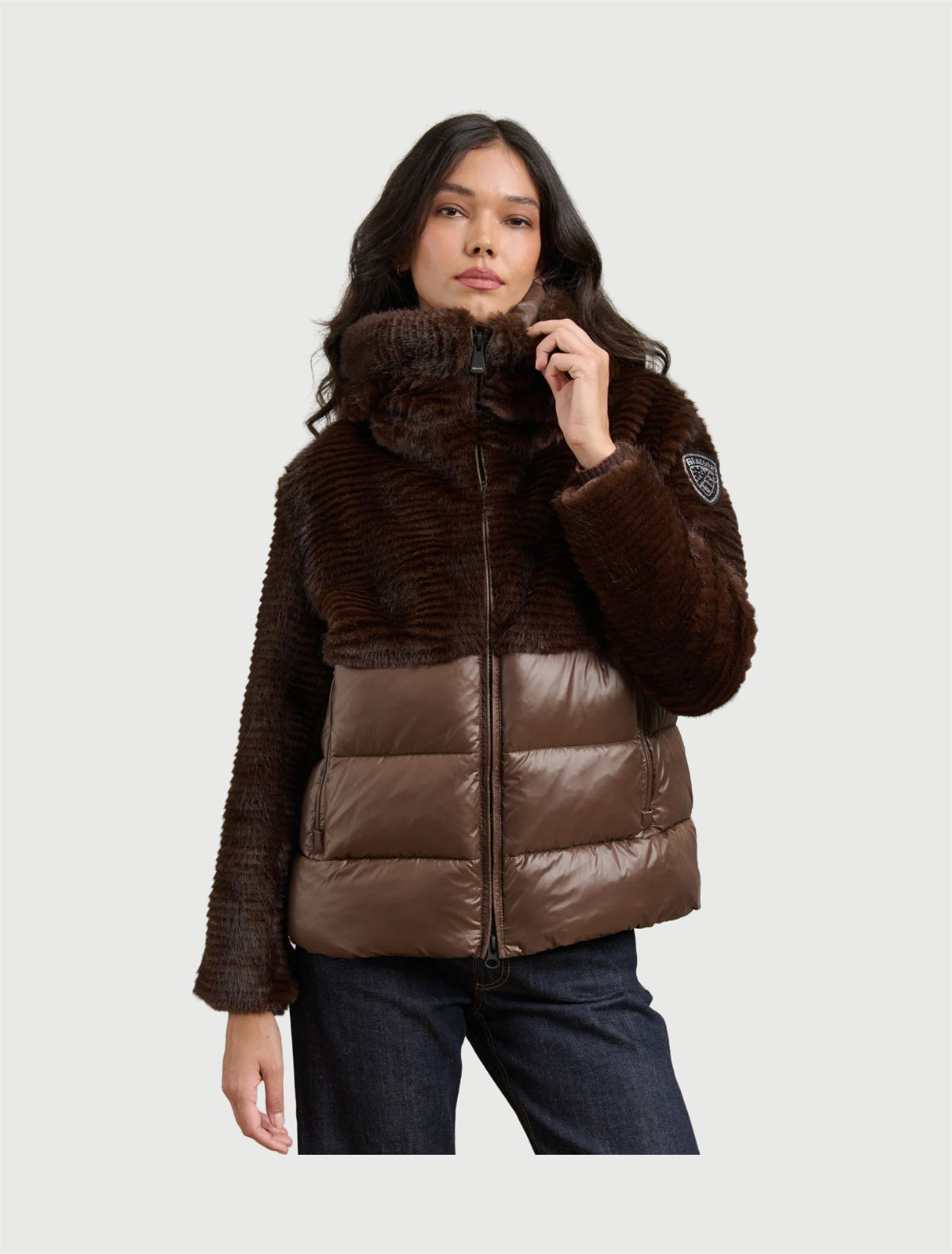BLAUER - FANEVIL - ECO FUR NYLON JACKET-2