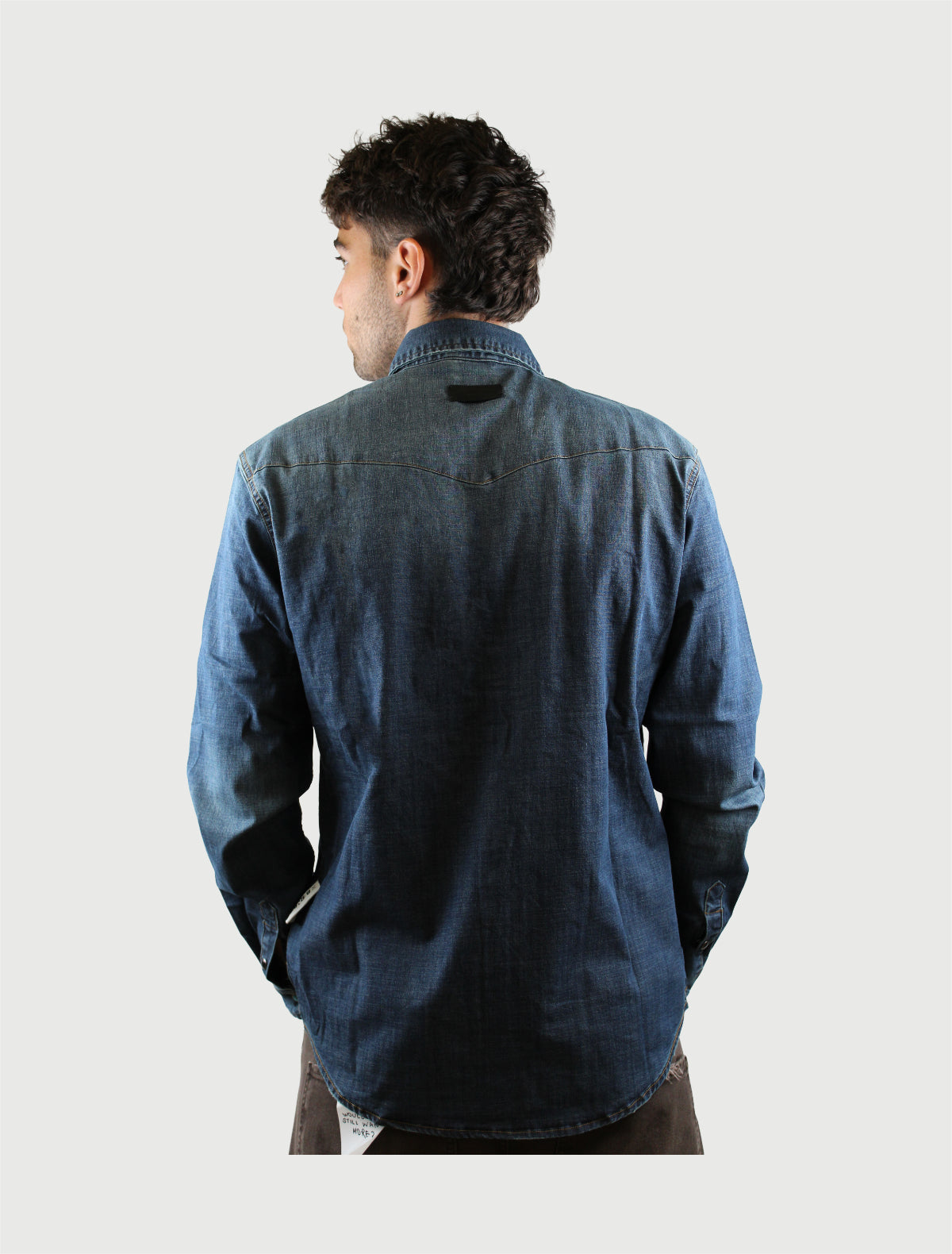 BERNA - CAMICIA DENIM LAVAGGIO MEDIO-SCURO-2