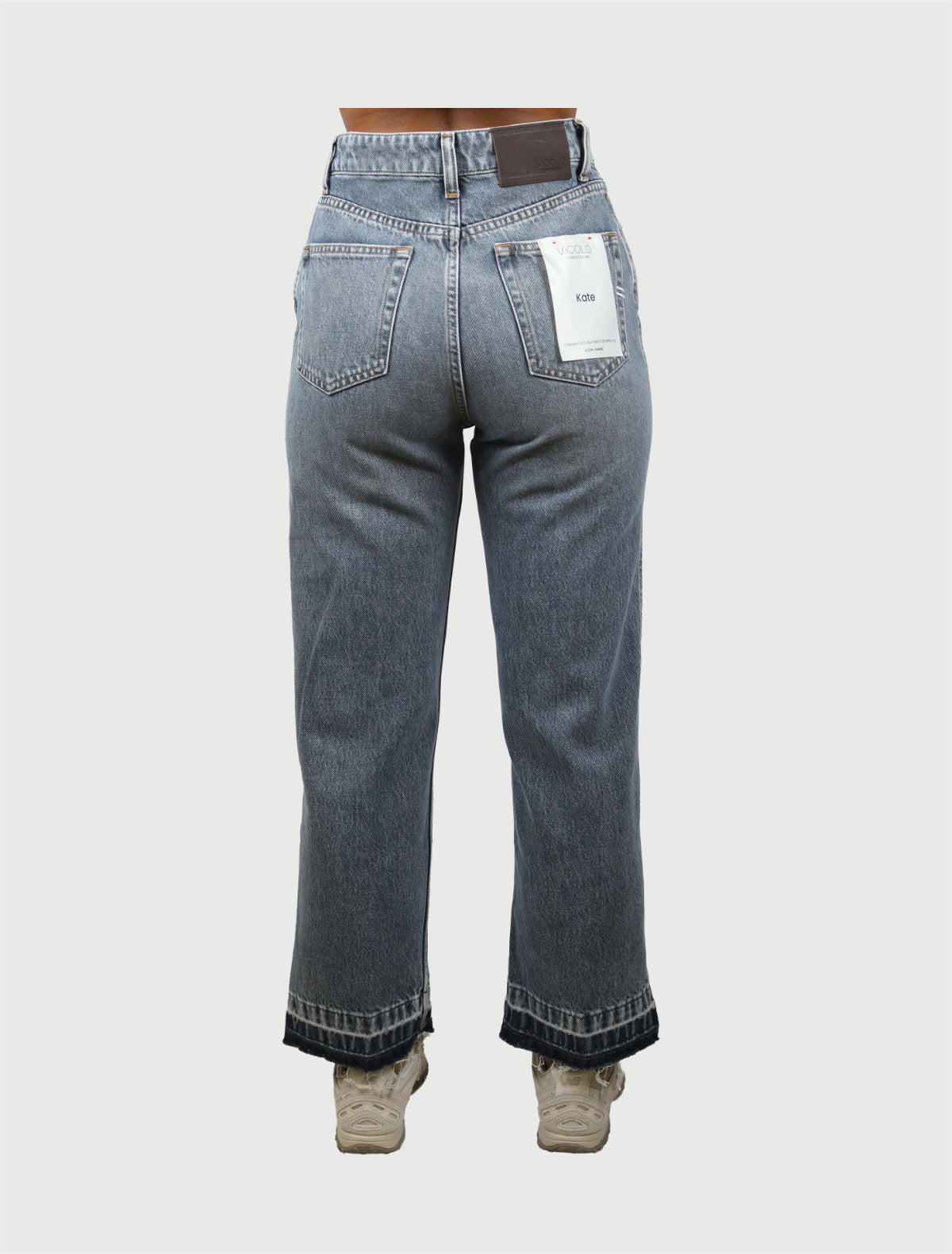 VICOLO - PANTALONE KATE DENIM BLU-3