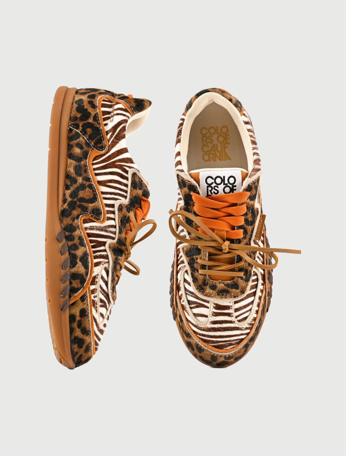Colors of California - Sneaker YAHI in pelle di vitello Leopardo-2