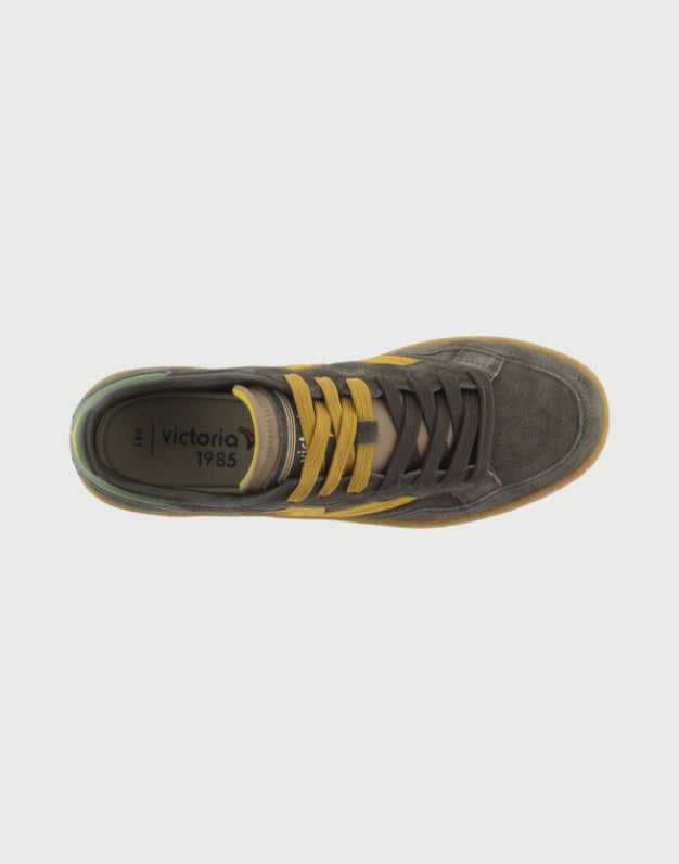 SNEAKERS VICTORIA - MARRONE/GIALLO UOMO-2