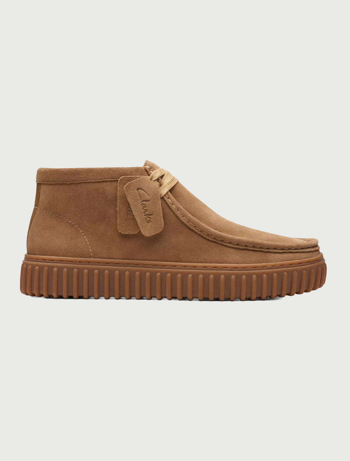 CLARKS - Torhill Hi Camoscio Sabbia Scuro-2