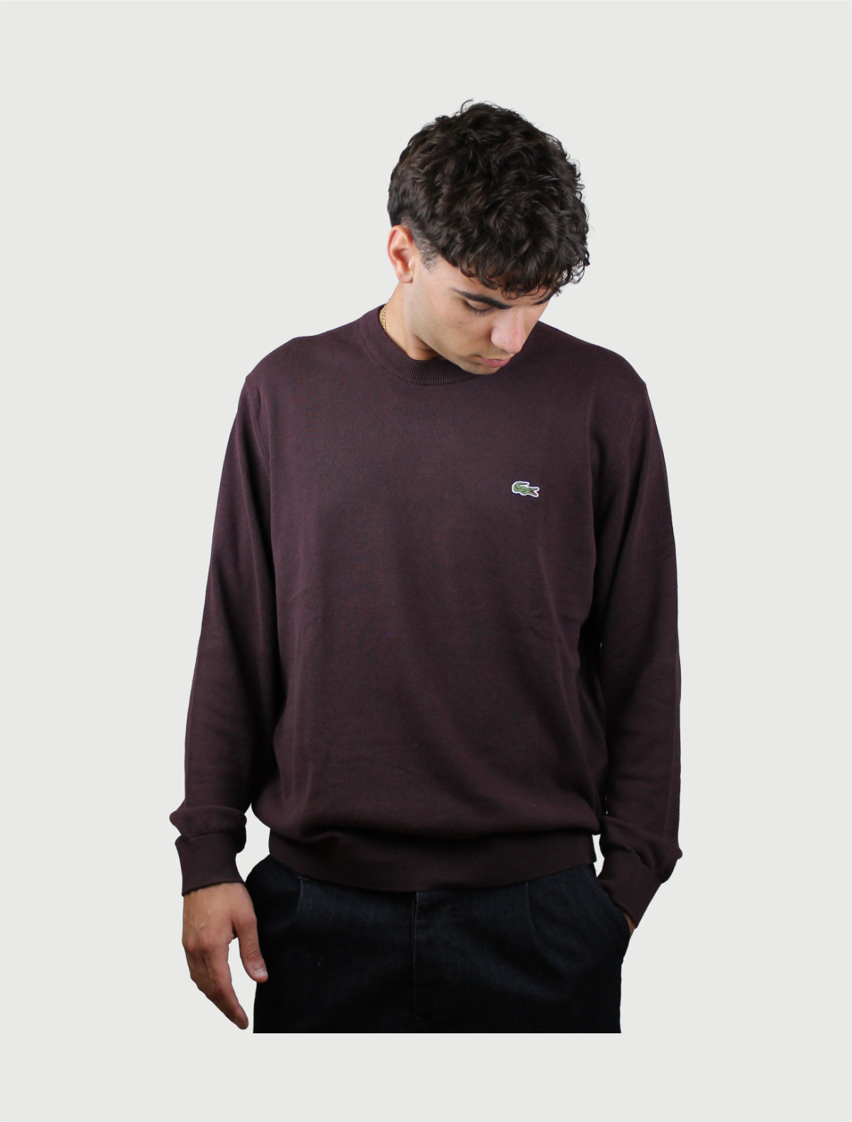 LACOSTE - Pullover Uomo - Marrone-2