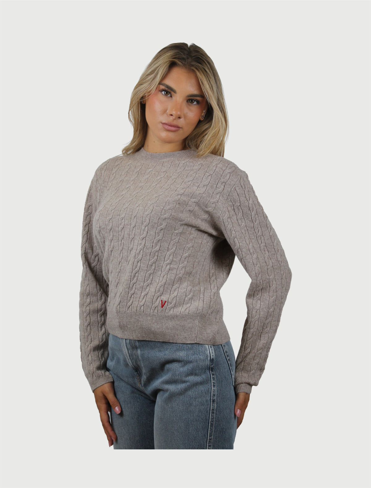 VICOLO - KNITWEAR BEIGE MELANGE-2