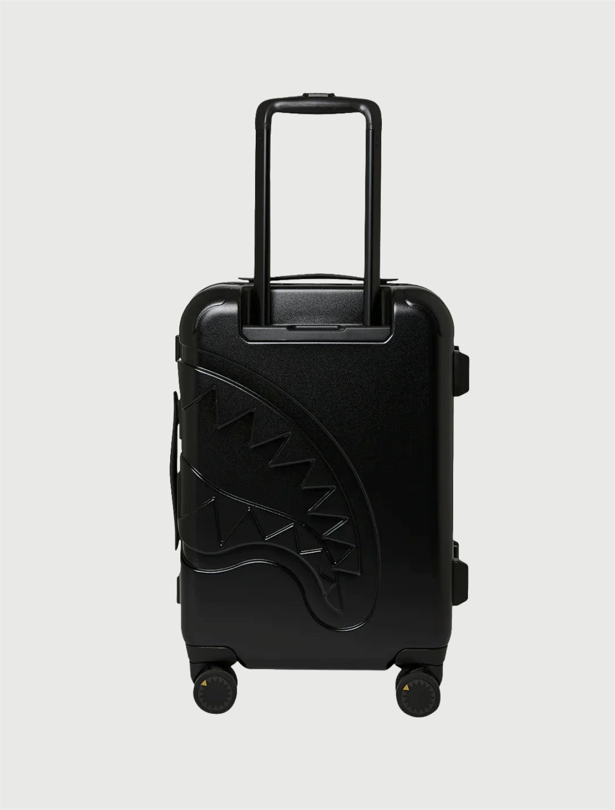 SPRAYGROUND - 910CL326NSZ BLACK ED OUT EMBOSSED GOLD TOOTH CARRY ON LUGGEGE-2