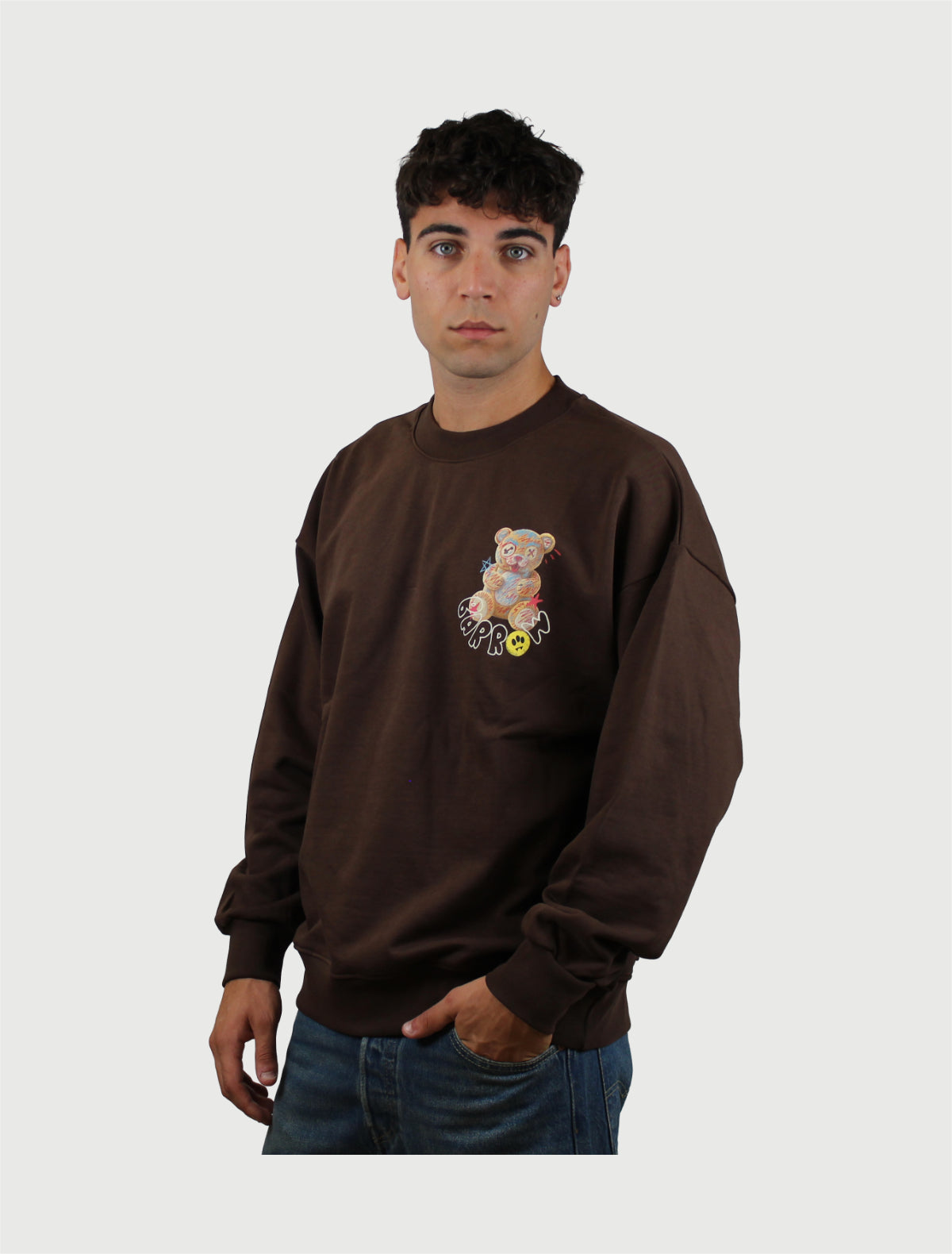 BARROW - Swearshirt Choco-2