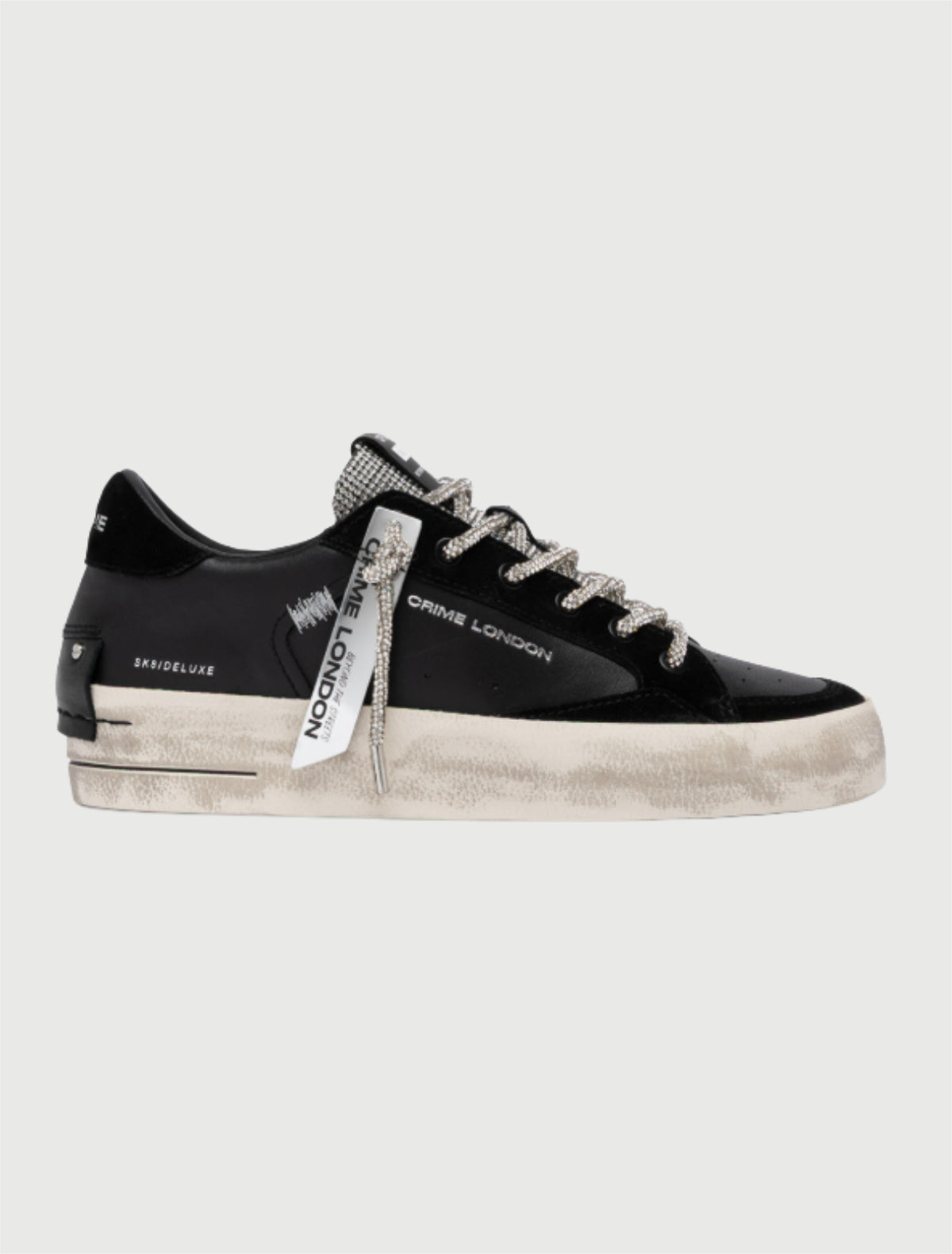CRIME LONDON - SK8 DELUXE WEDGE JET CRYSTAL-2