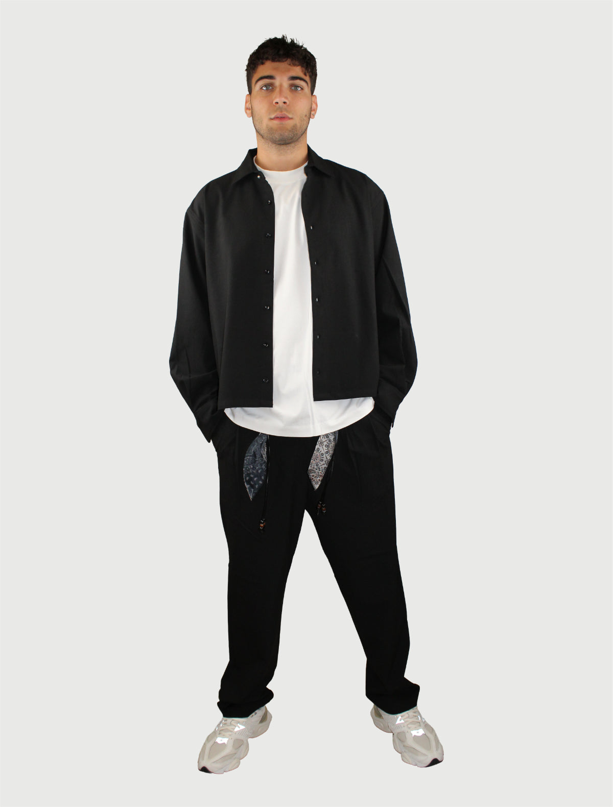 BERNA - PANTALONE OLD STYLE NERO-2