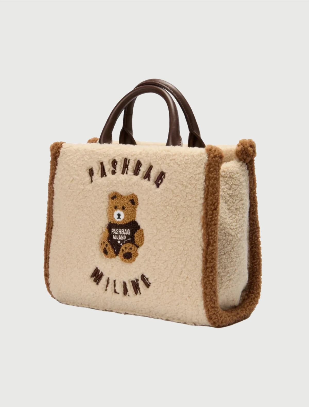PASHBAG - BORSA MINI MARGE - SHEPERD TEDDY IVORY-2