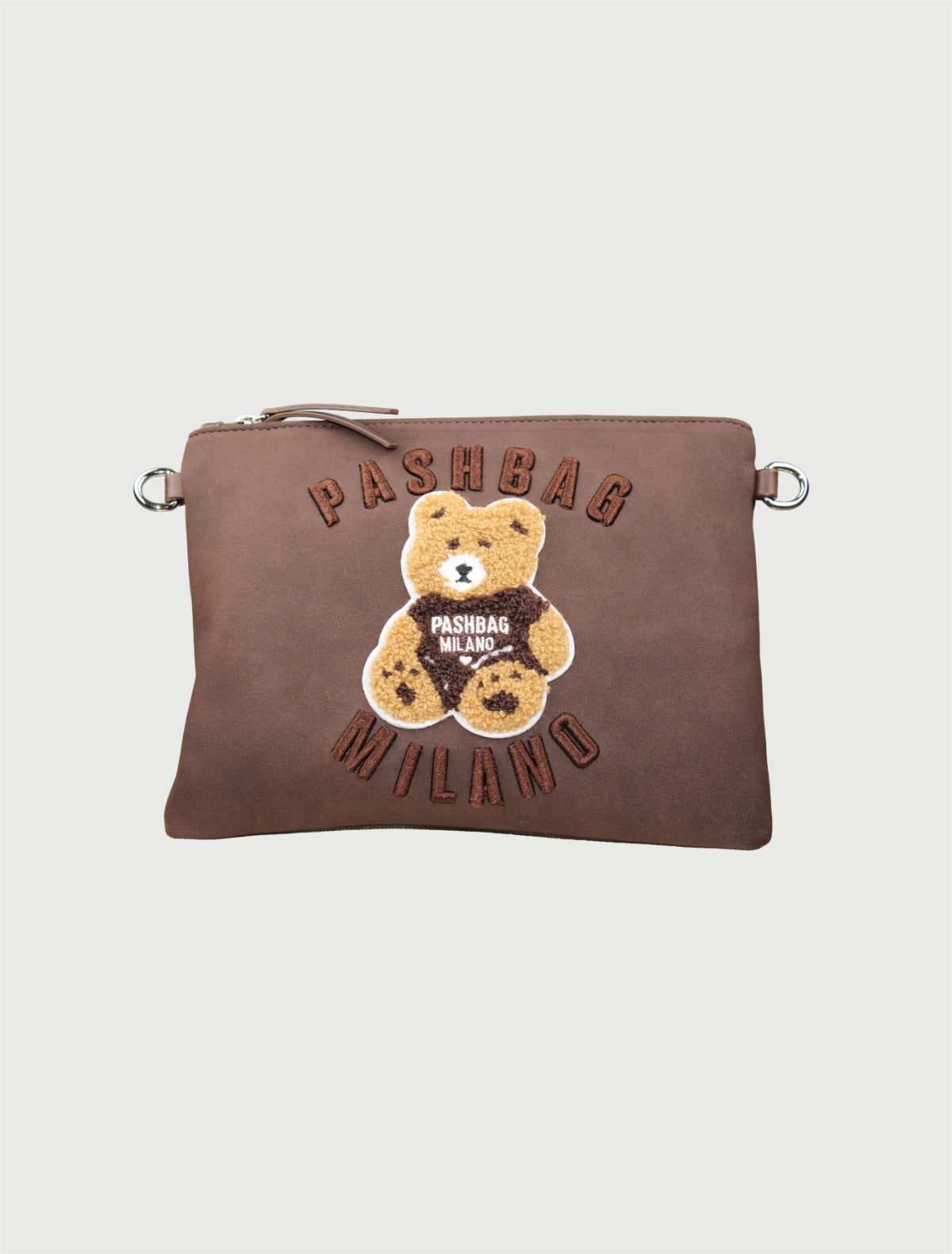 PASHBAG - POCHETTE/TRACOLLA SOPHIE - SHEPERD SUEDE MARRONE E CAMEL-2