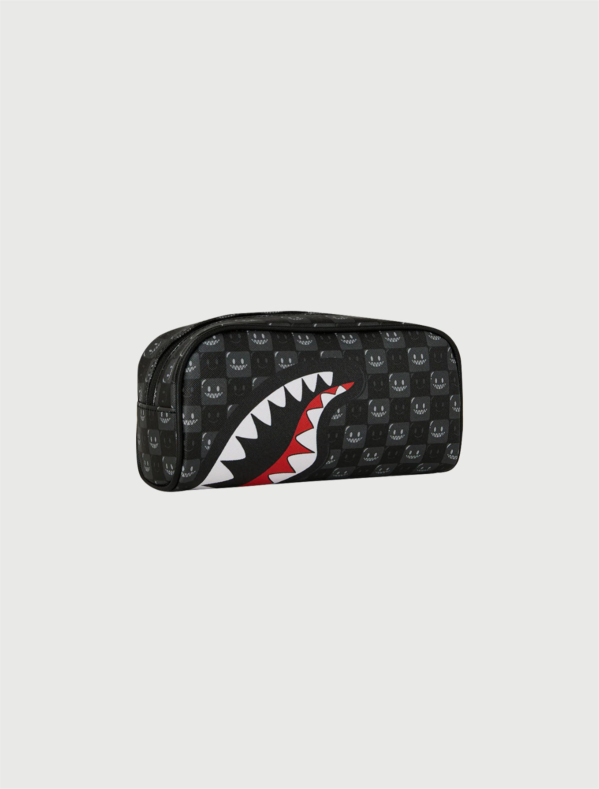 SPRAYGROUND - 910B9316NSZ SHARKS IN PARIS WTF BUBBLY BLACK CHECK POUCH-2