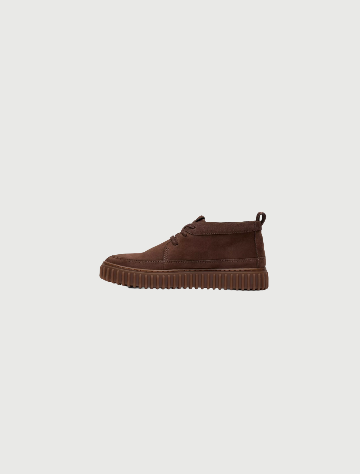CLARKS - Torhill Lace Hi Nabuk Marrone Scuro-3