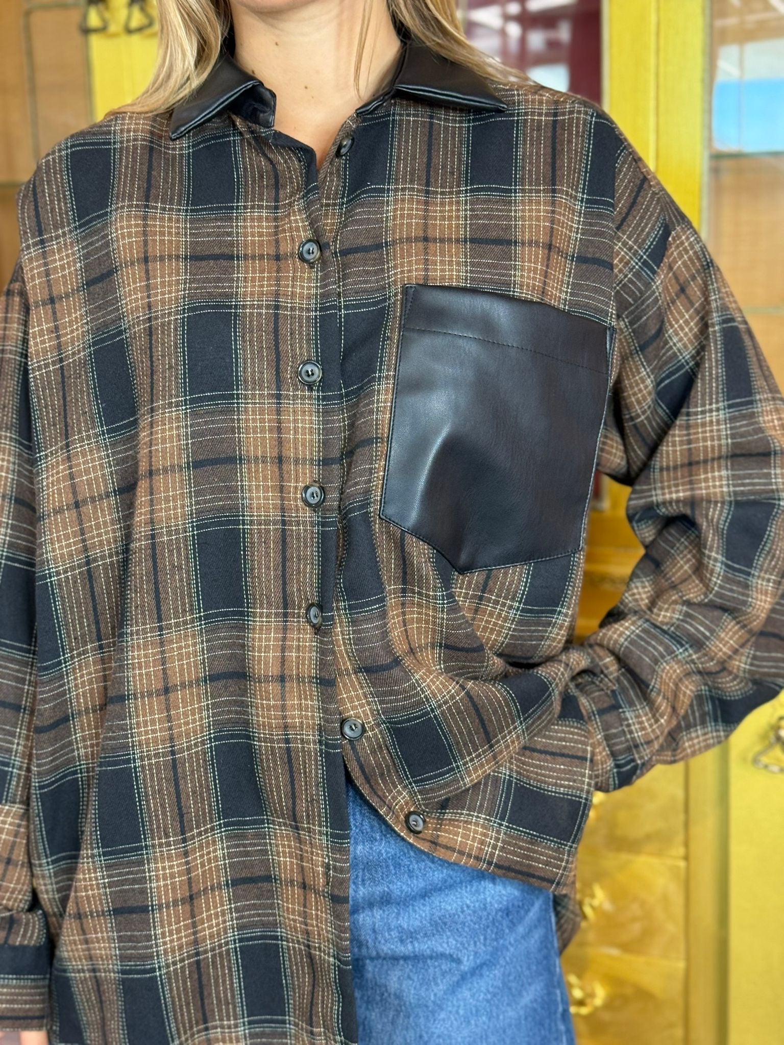Tensione In - Camicia Tabacco-3