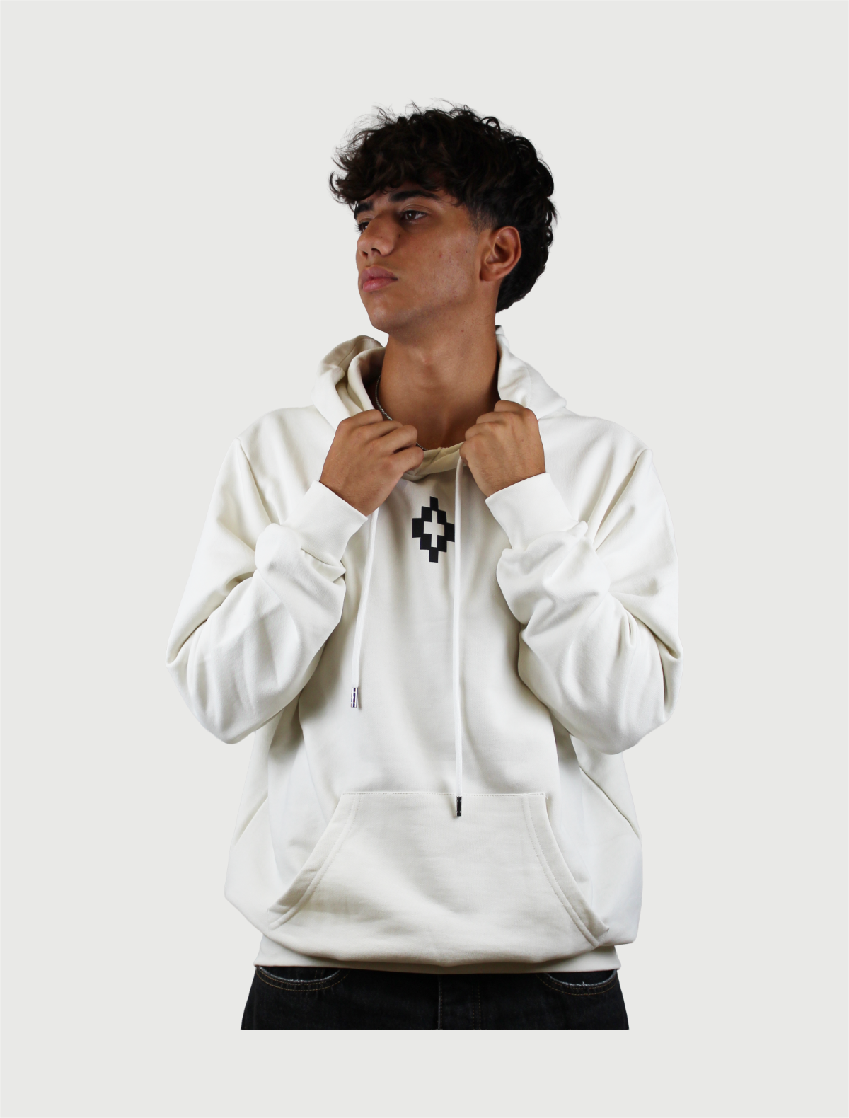 COUNTY OF MILAN - HOODIE MAN COCCO/NERO-3