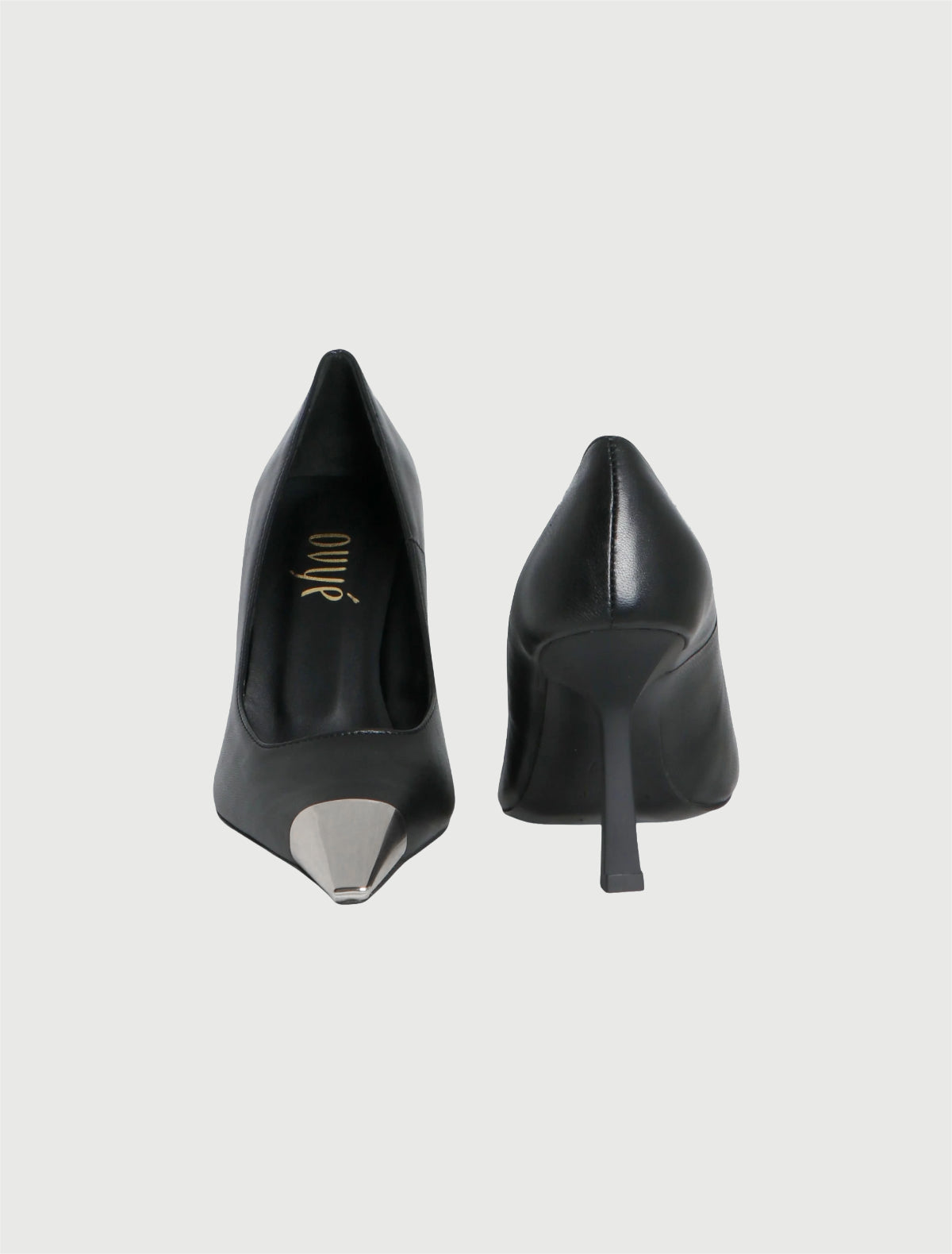 OVYÈ - Décolleté in Nappa Nera-3