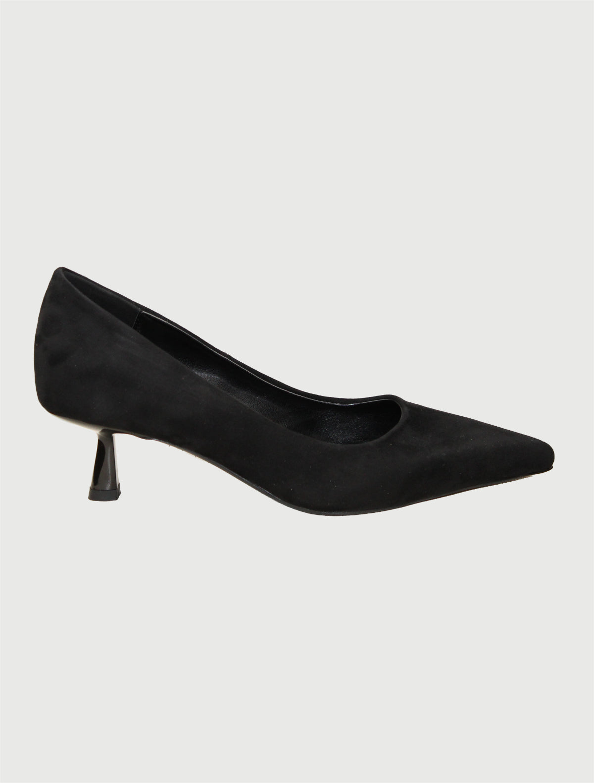 UMA PARKER - Décolleté 654 kitten heels Eco Suede Nero/Testa di Moro-2