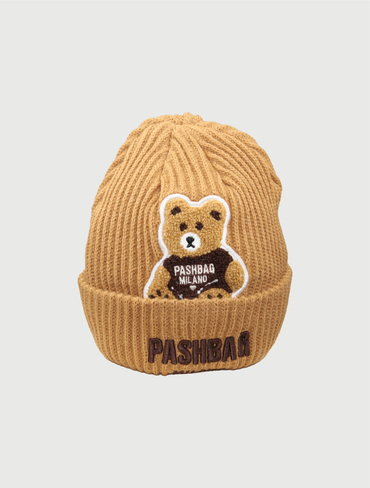 PASHBAG - CUFFIA NERA CAMEL E PANNA-2