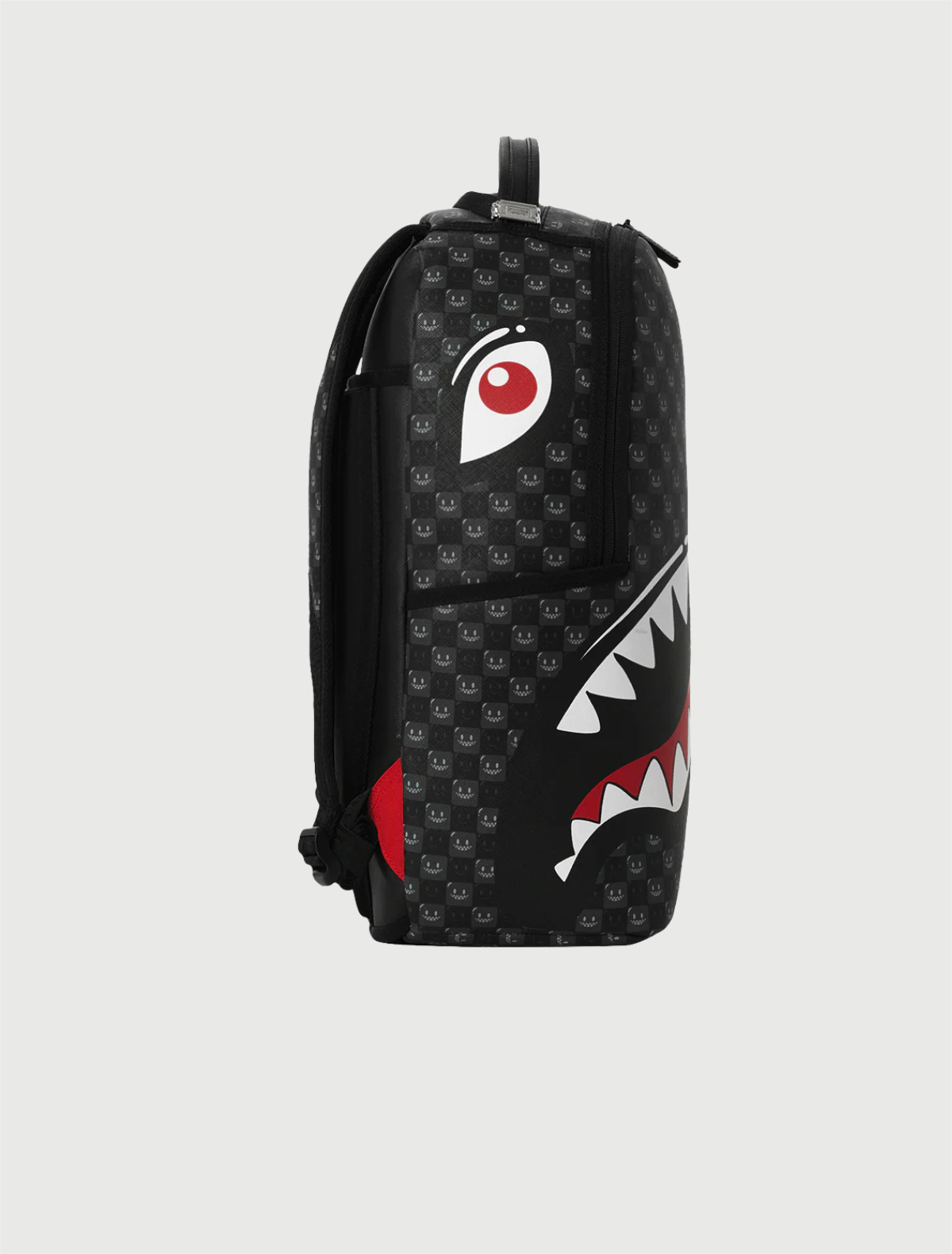 SPRAYGROUND - 910B8633NSZ SHARKS IN PARIS WTF BUBBLY BLACK CHECK BACKPACK-3