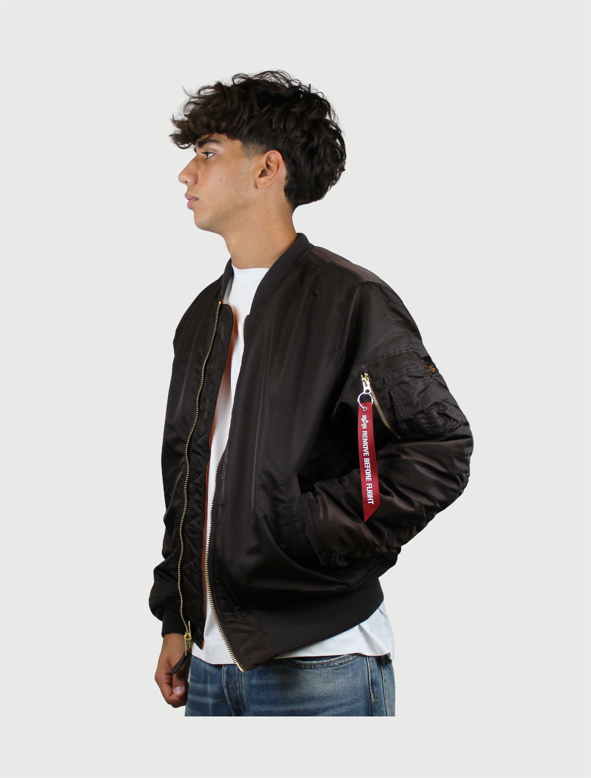 ALPHA INDUSTRIES -  Heritage Bomber Jacket Marrone-3