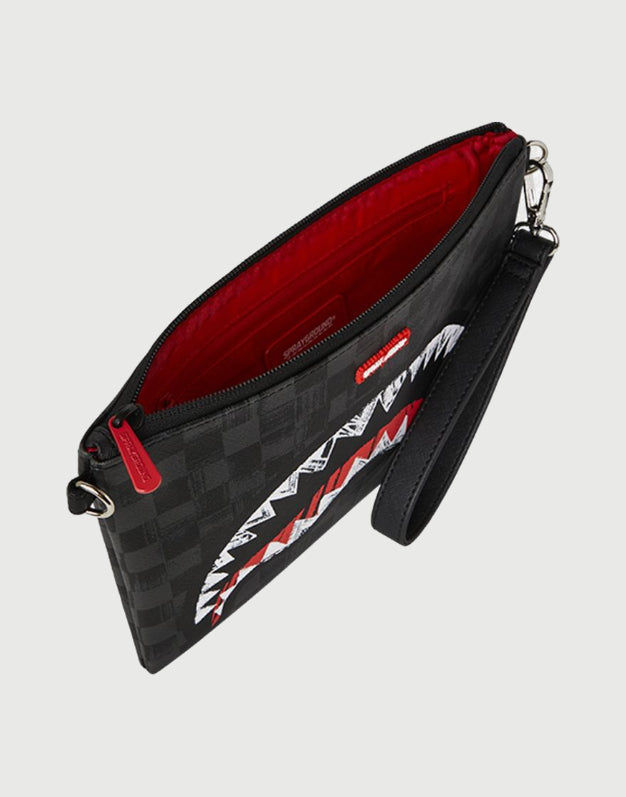 Sprayground Borsa Pochette Scribble Shark Crossbody-3