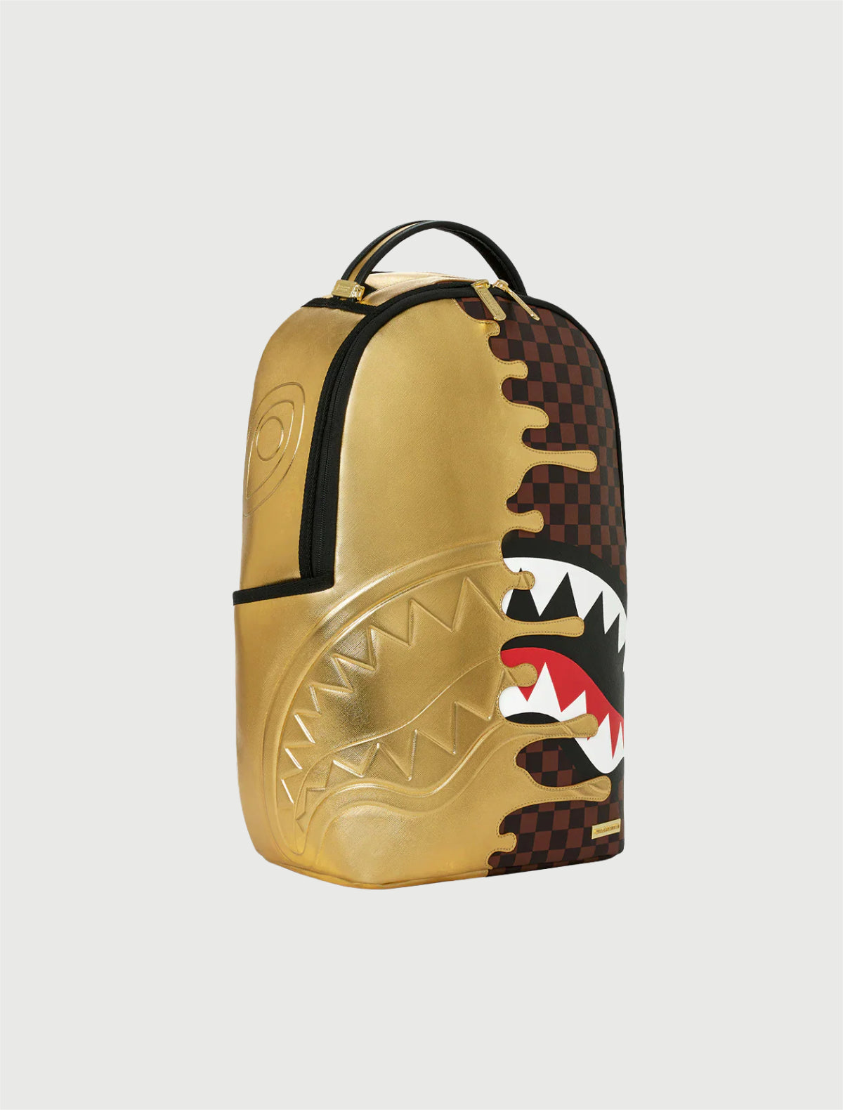 SPRAYGROUND - 910B9250NSZ SHARKS IN PARIS GOLD DRIP BACKPACK-2