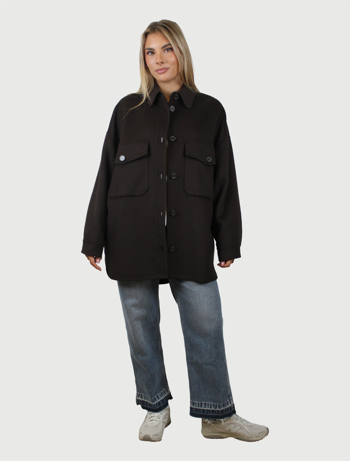 VICOLO - CAPPOTTO OUTDOOR CON TASCHE FONDENTE-3
