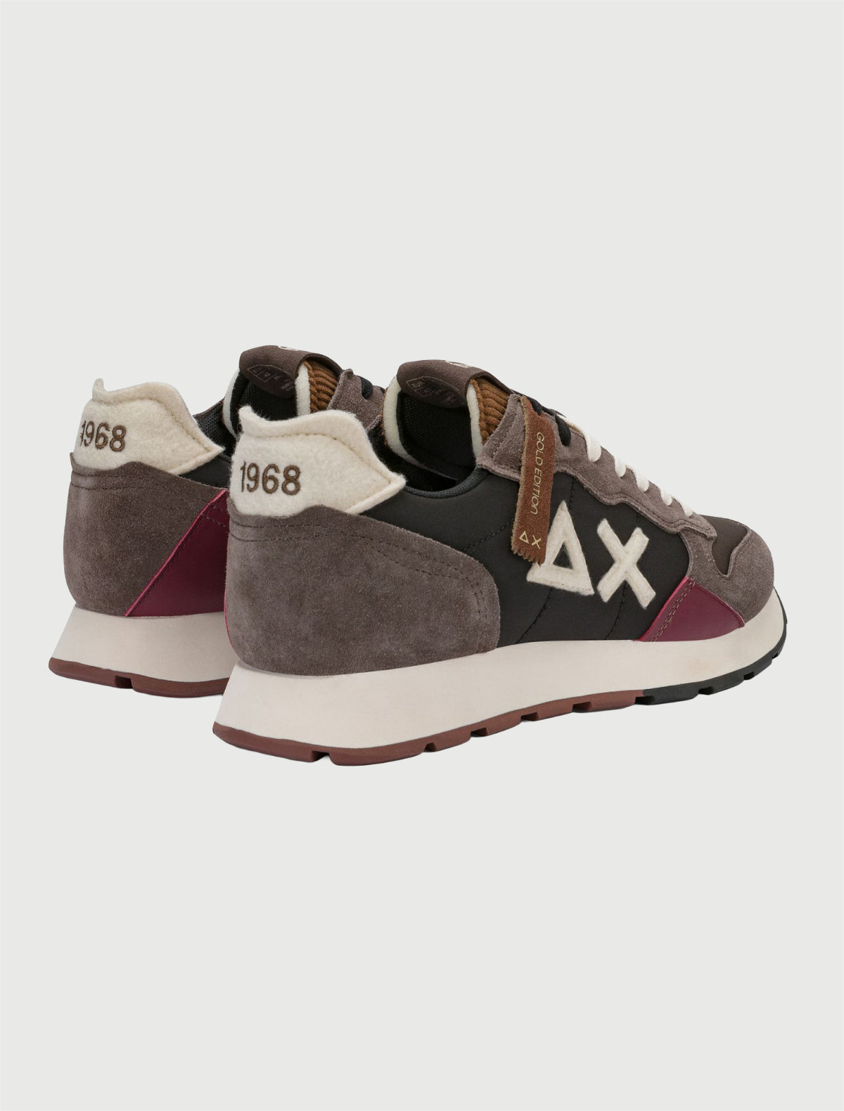SUN68 - Sneaker Tom Winter Style in suede e nylon marrone-3