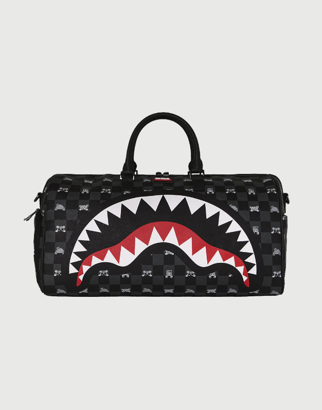 Sprayground Borsone Gray Peeking Character Check-1