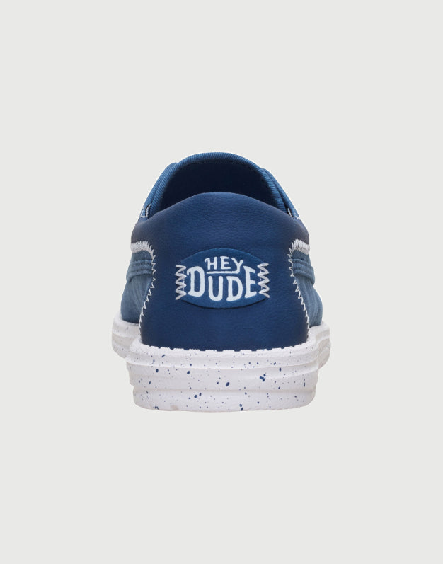 Hey Dude Wally Cru Stretch Canvas- Ensign Blue-Multi-3