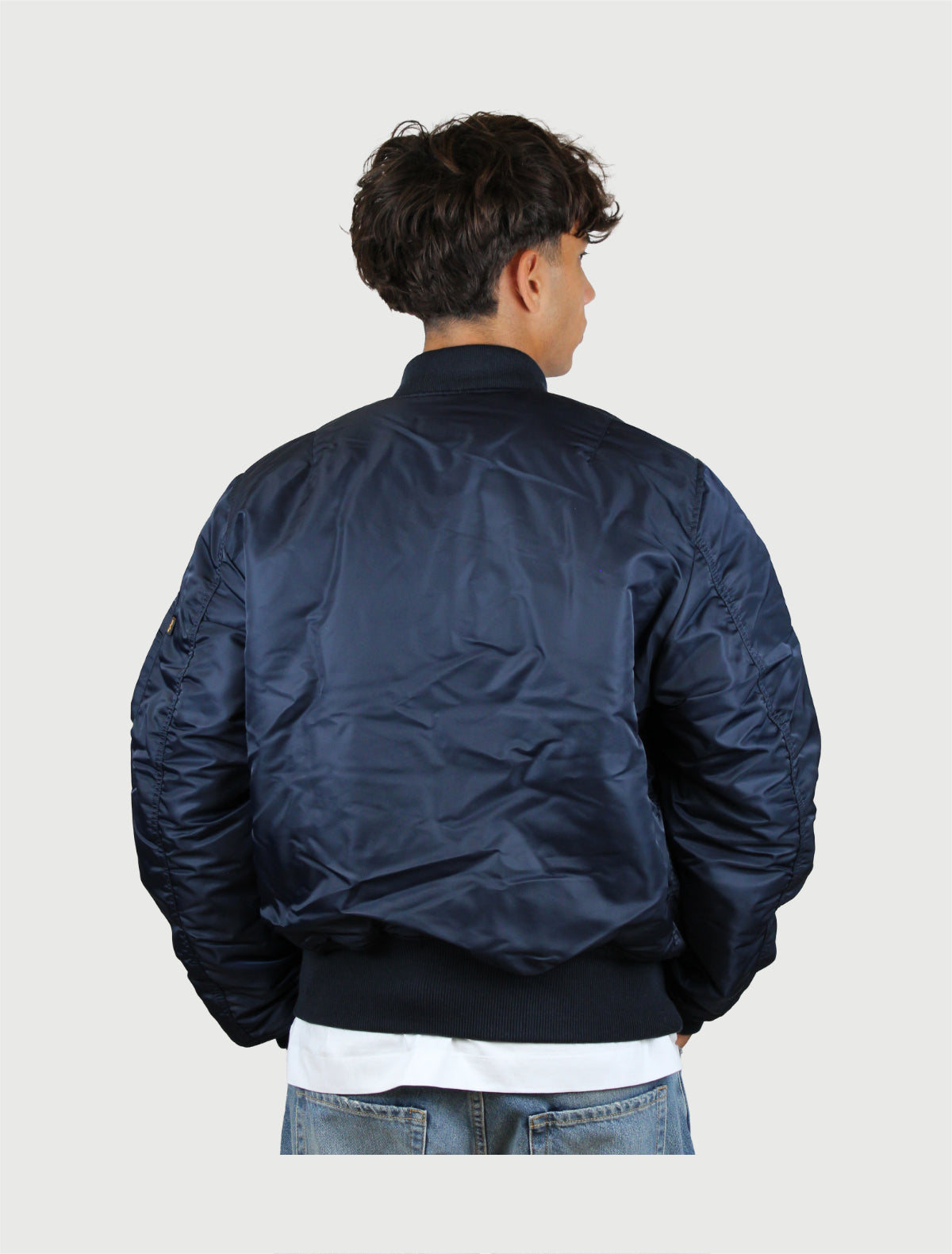 ALPHA INDUSTRIES -  Heritage Bomber Jacket Blu-3