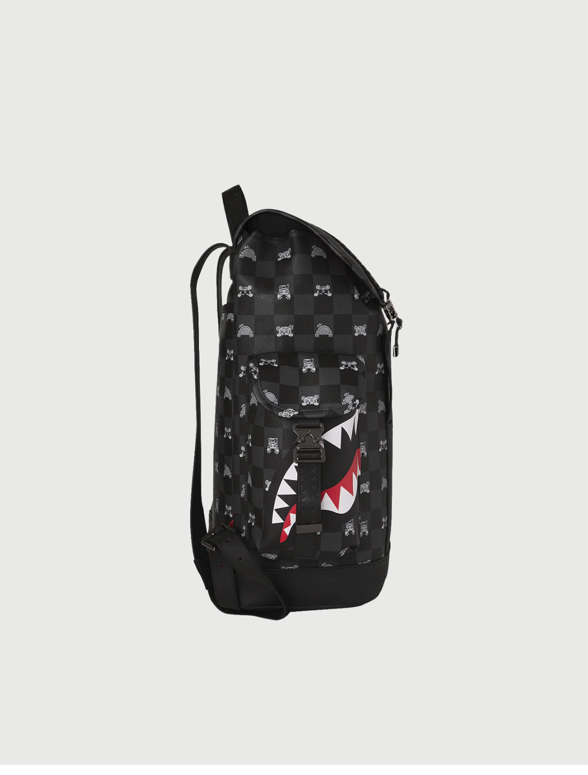 SPRAYGROUND - 910B9311NSZ SHARKS IN PARIS WTF BUBBLY BLACK CHECK MONTE CARLO-3