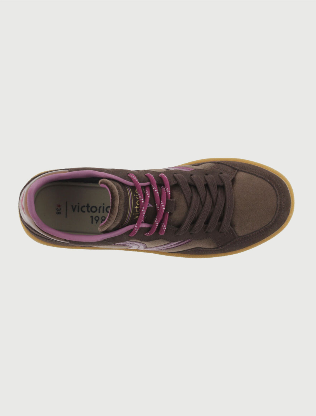 Victoria Sneaker Smash Velvet Marron-3