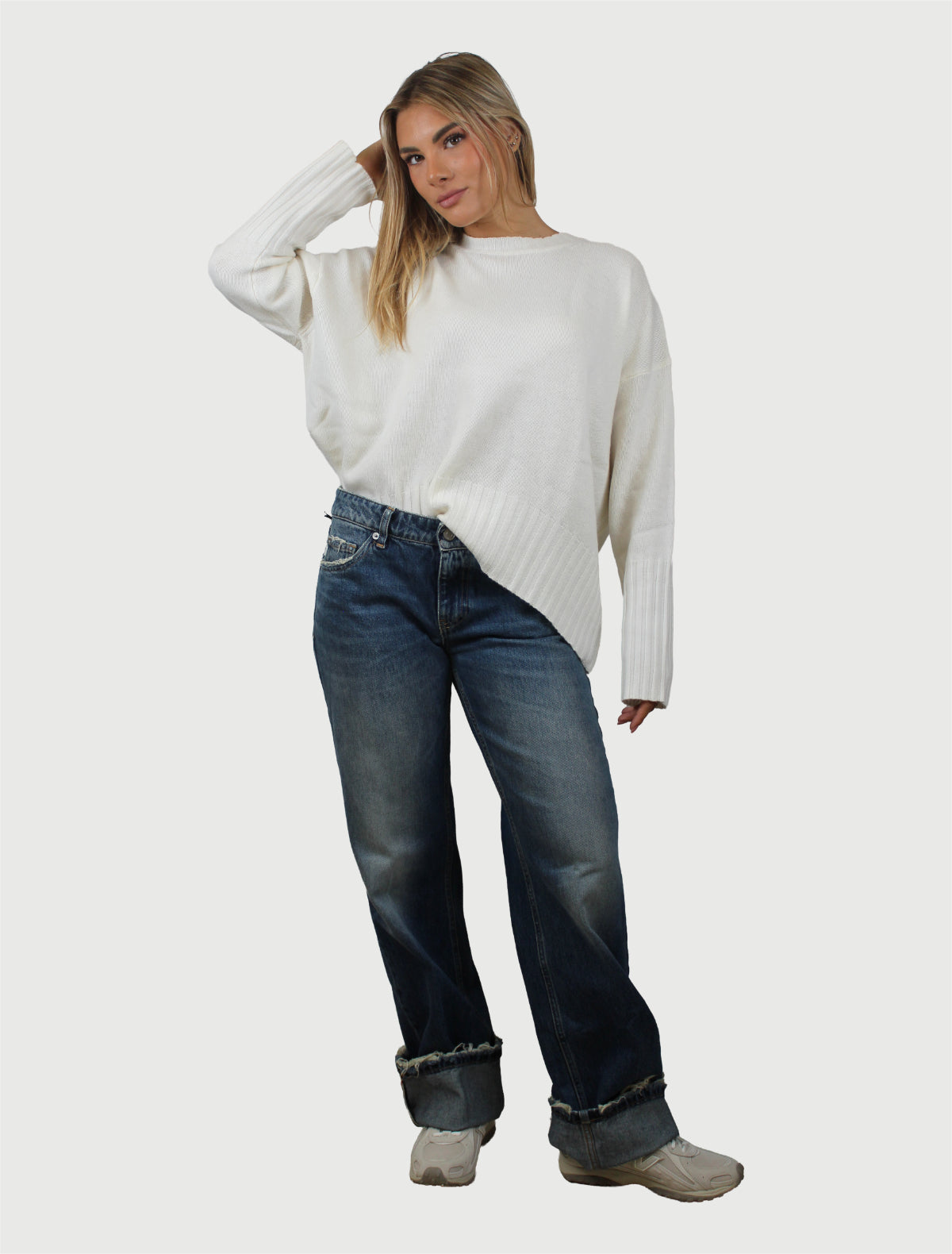 VICOLO - KNITWEAR NATURALE - TAGLIA UNICA-3