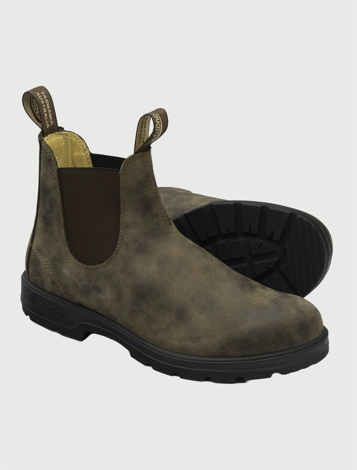 BLUNDSTONE - 585 Elastic Sided Boot Lined Rustic Brown-3