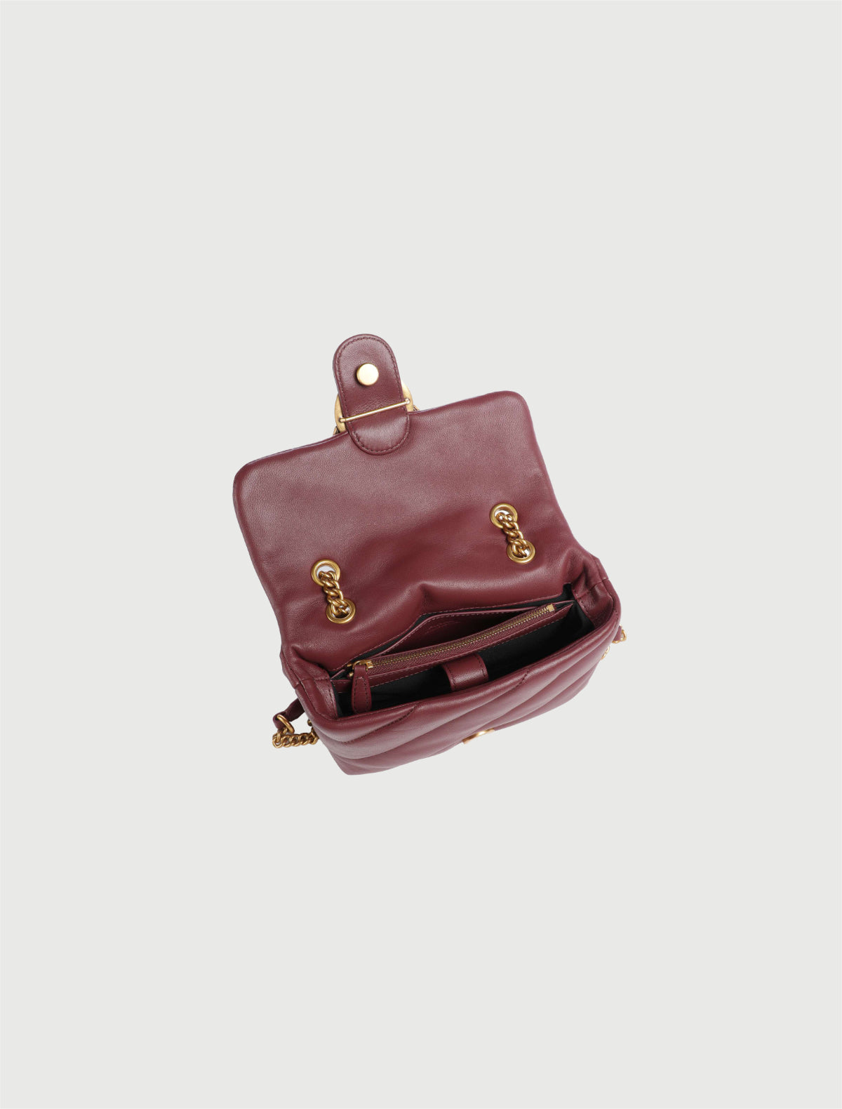 Pinko - Borsa Love Puff Classic Mini Ribes-Oro-3