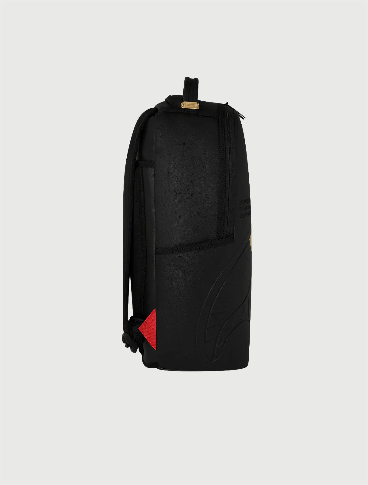 SPRAYGROUND - 910B9325NSZ BLACKED OUT EMBOSSED GOLD TOOTH BACKPACK-3