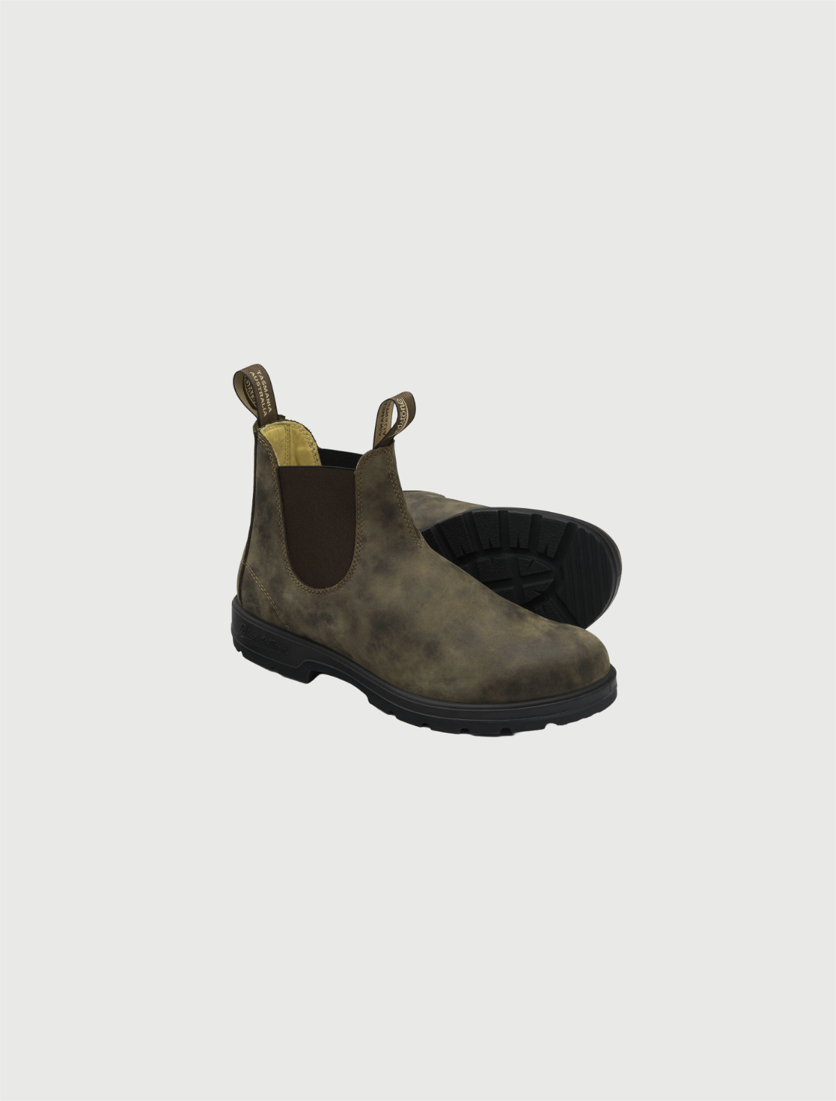 BLUNDSTONE - 585 Elastic Sided Boot Lined Rustic Brown-3