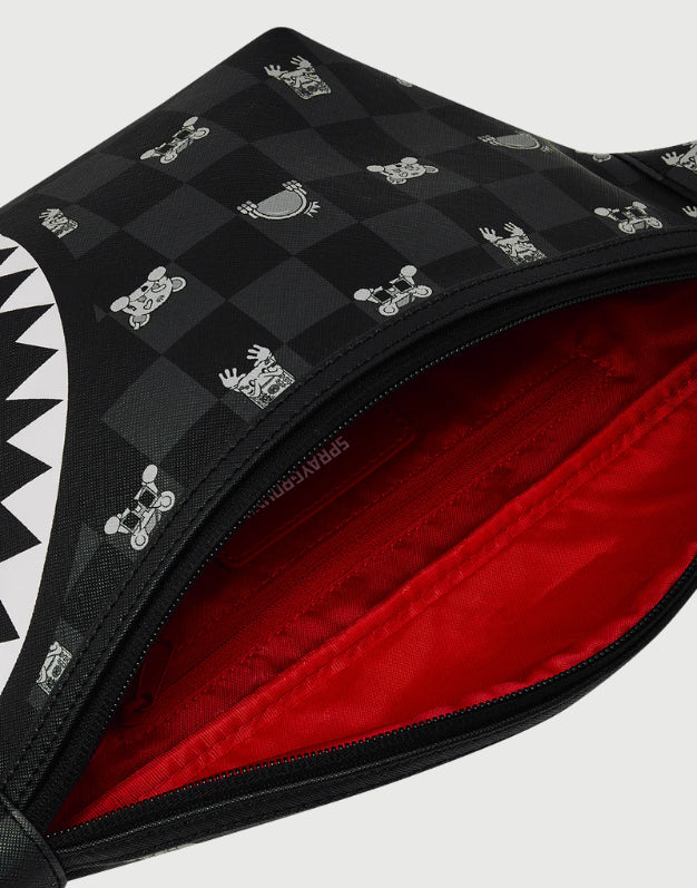 Sprayground Marsupio Gray Peeking Character Check-2
