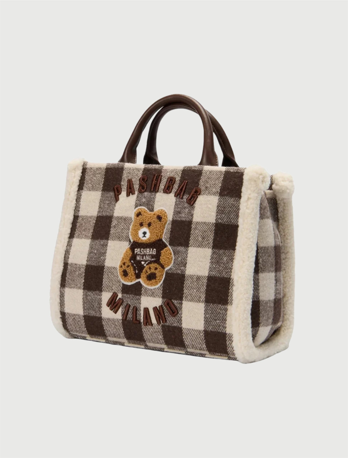PASHBAG - BORSA MINI MARGE - SHEPERD COURT MARRONE E ROSA-3