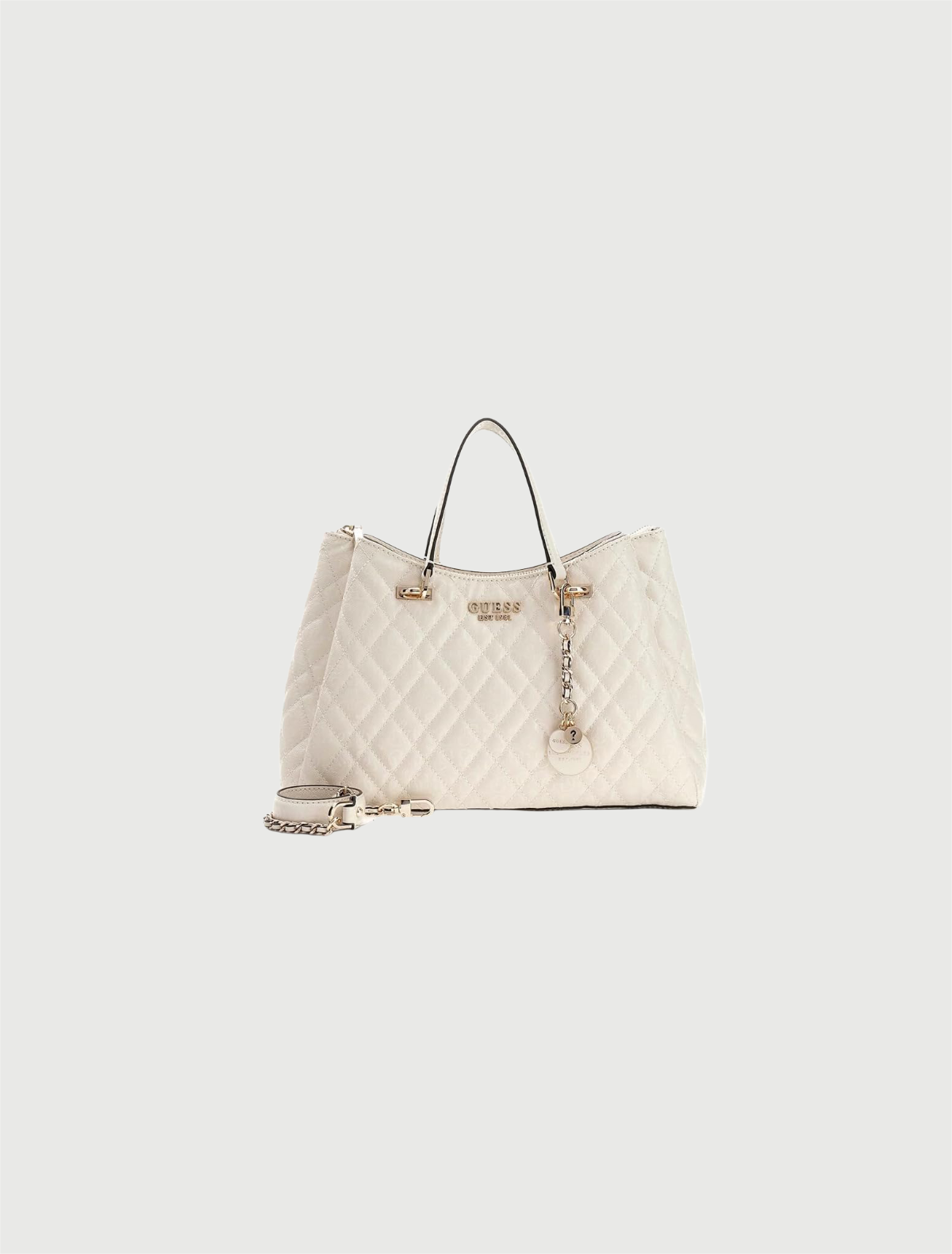 Guess - Borsa a mano donna bianco ISEMAY-3