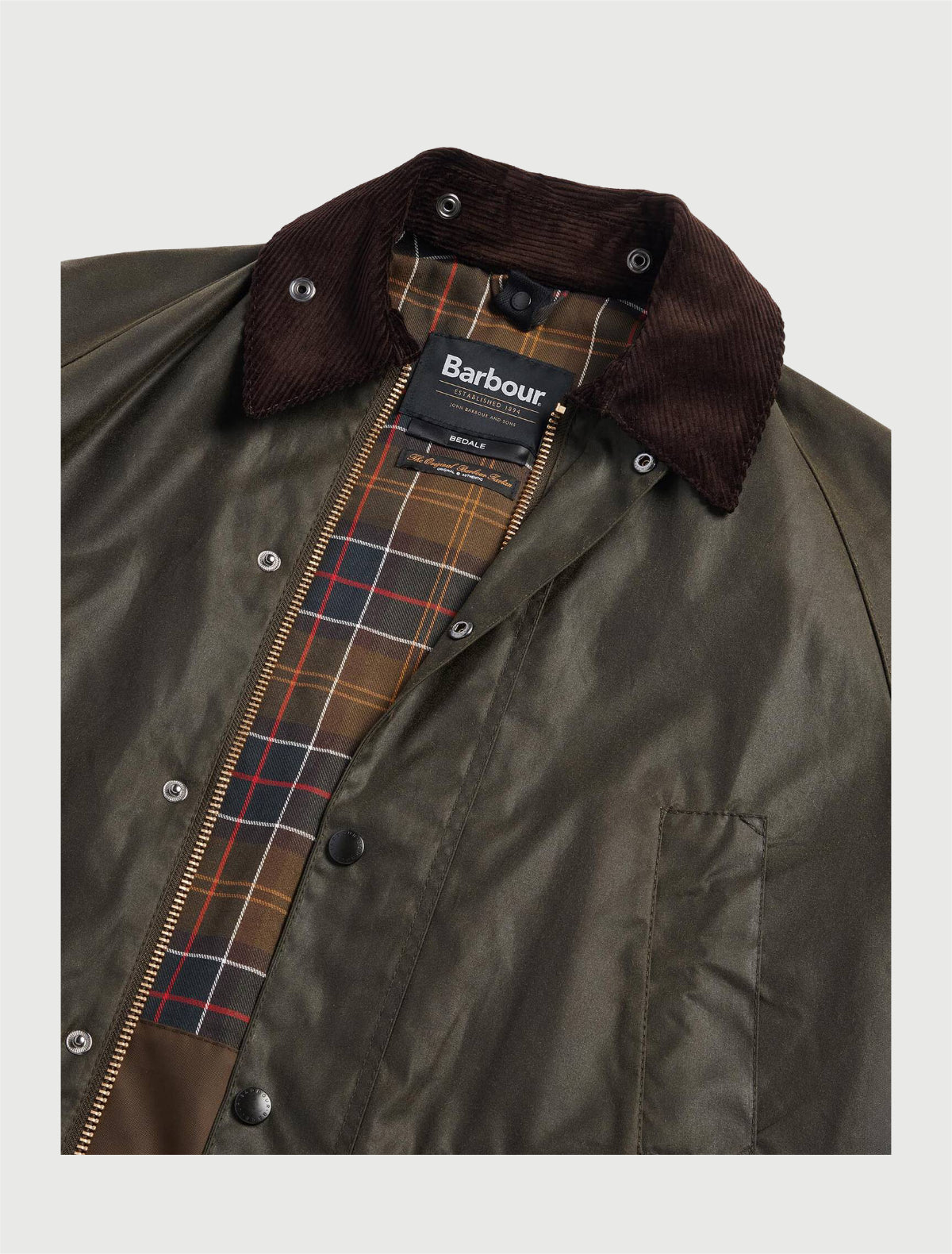 BARBOUR - Giacca cerata Bedale - Olive-3